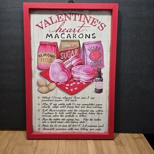 ❤️💕Valentine's Macarons Recipe Wood Wall Decor